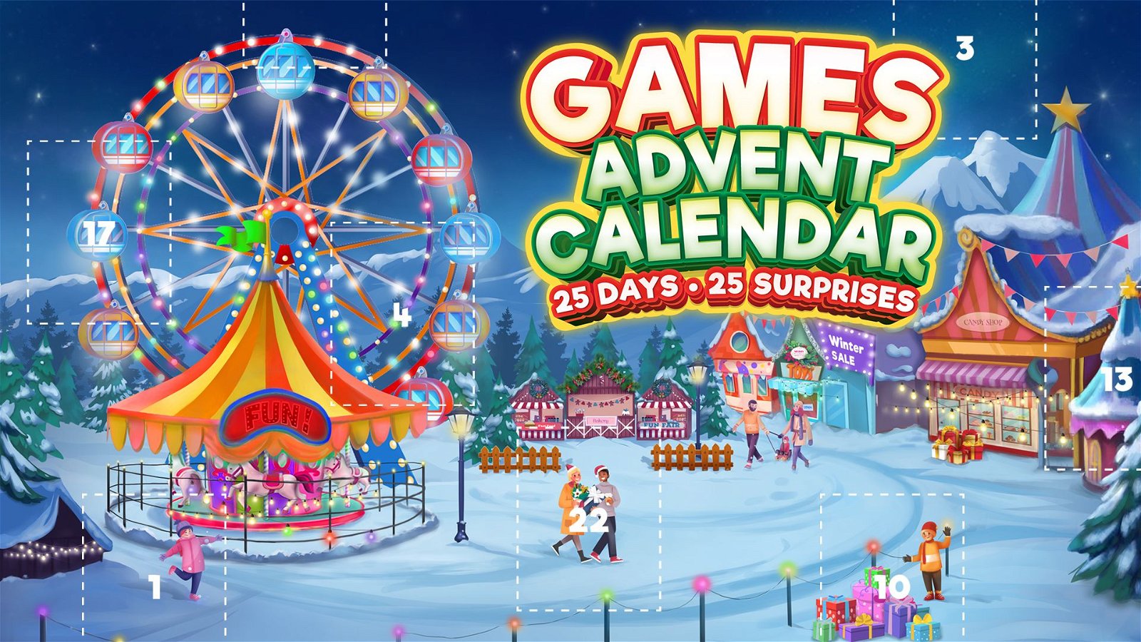 Image of Games Advent Calendar - 25 Days - 25 Surprises