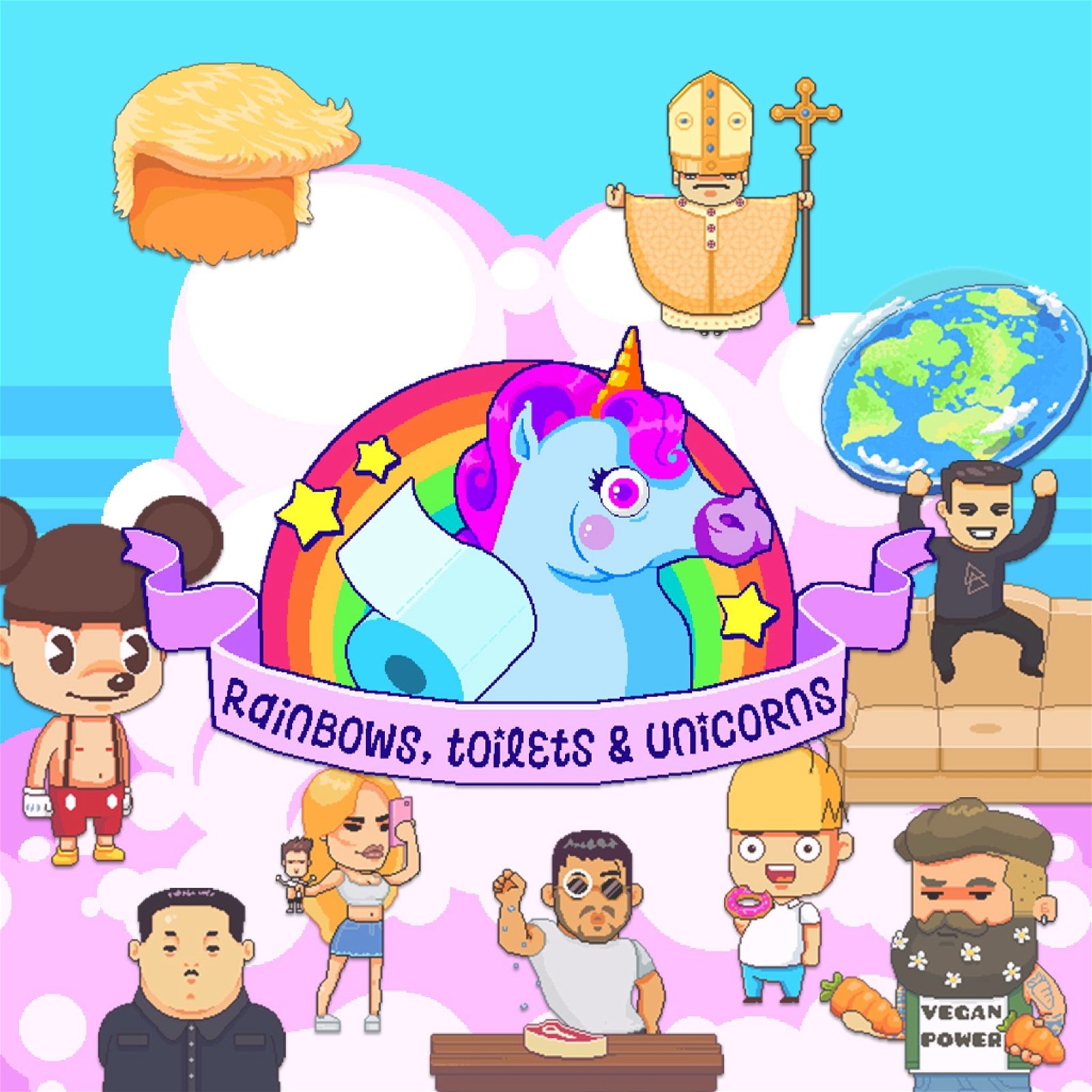 Image of Rainbows, toilets & unicorns