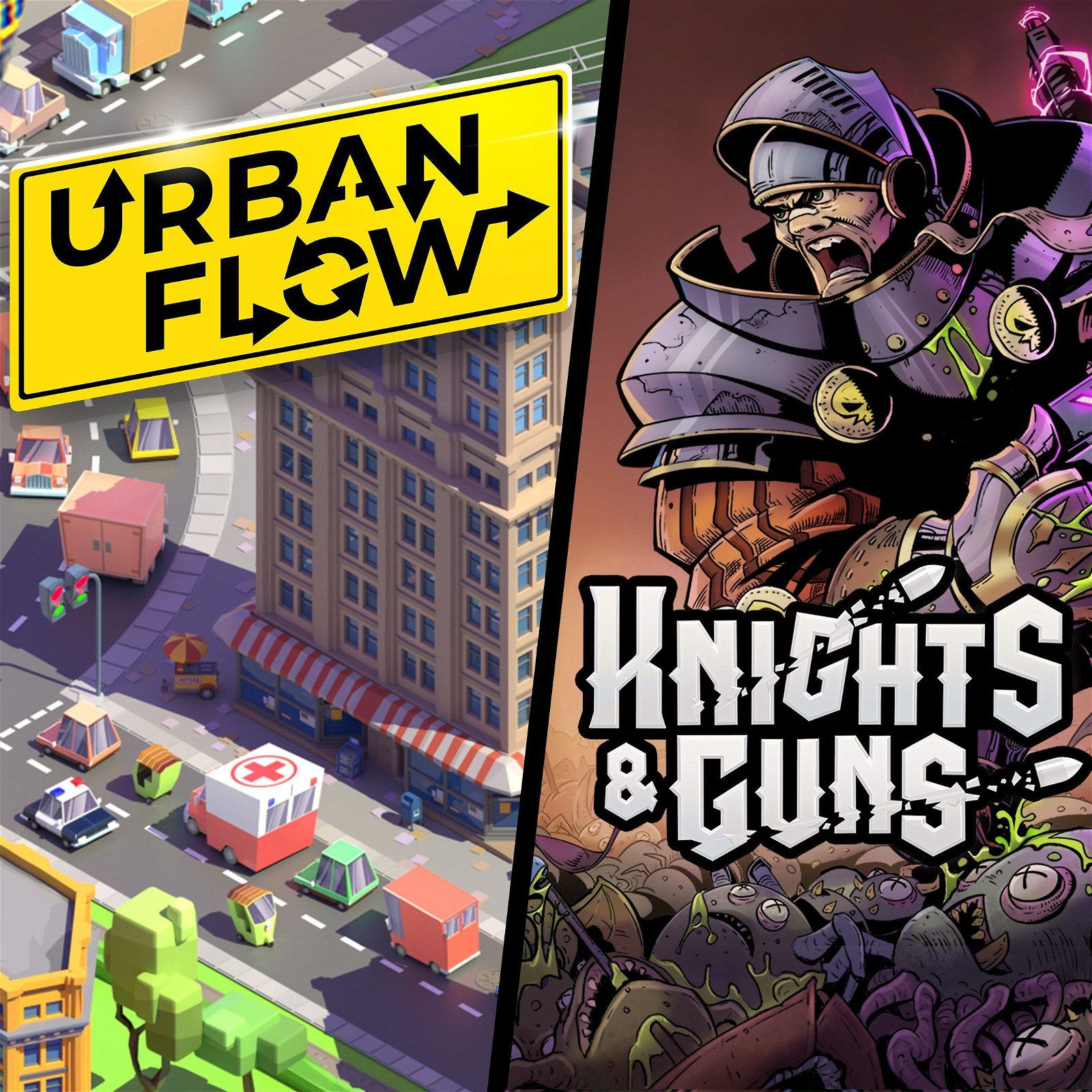 Image of Couch Co-Op: Urban Flow + Knights & Guns