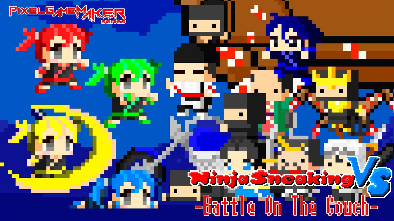 Image of Pixel Game Maker Series Ninja Sneaking VS: Battle On The Couch