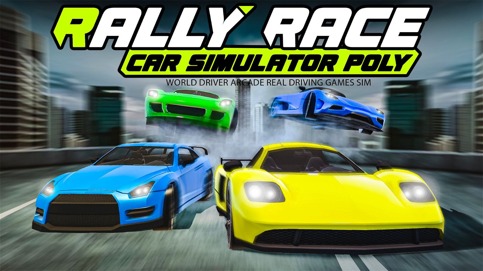 Image of Rally Race Car Simulator Poly : World Driver Arcade Real Driving Games Sim