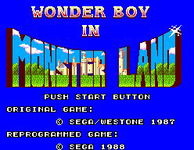 Game image #1 of Wonder Boy in Monster Land Game image #1 of Wonder Boy in Monster Land