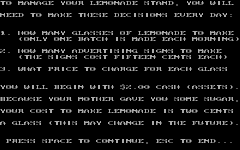 Game image #1 of Lemonade Stand Game image #1 of Lemonade Stand