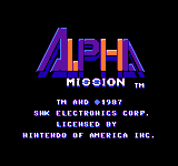 Game image #2 of Alpha Mission