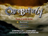 Game image #1 of Ogre Battle 64: Person of Lordly Caliber Game image #1 of Ogre Battle 64: Person of Lordly Caliber