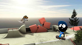 Game image #2 of Stickman Skate Battle
