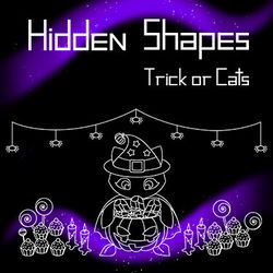 Image of Hidden Shapes - Trick or Cats Image of Hidden Shapes - Trick or Cats