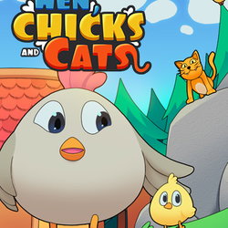 Image of HEN, CHICKS AND CATS Image of HEN, CHICKS AND CATS