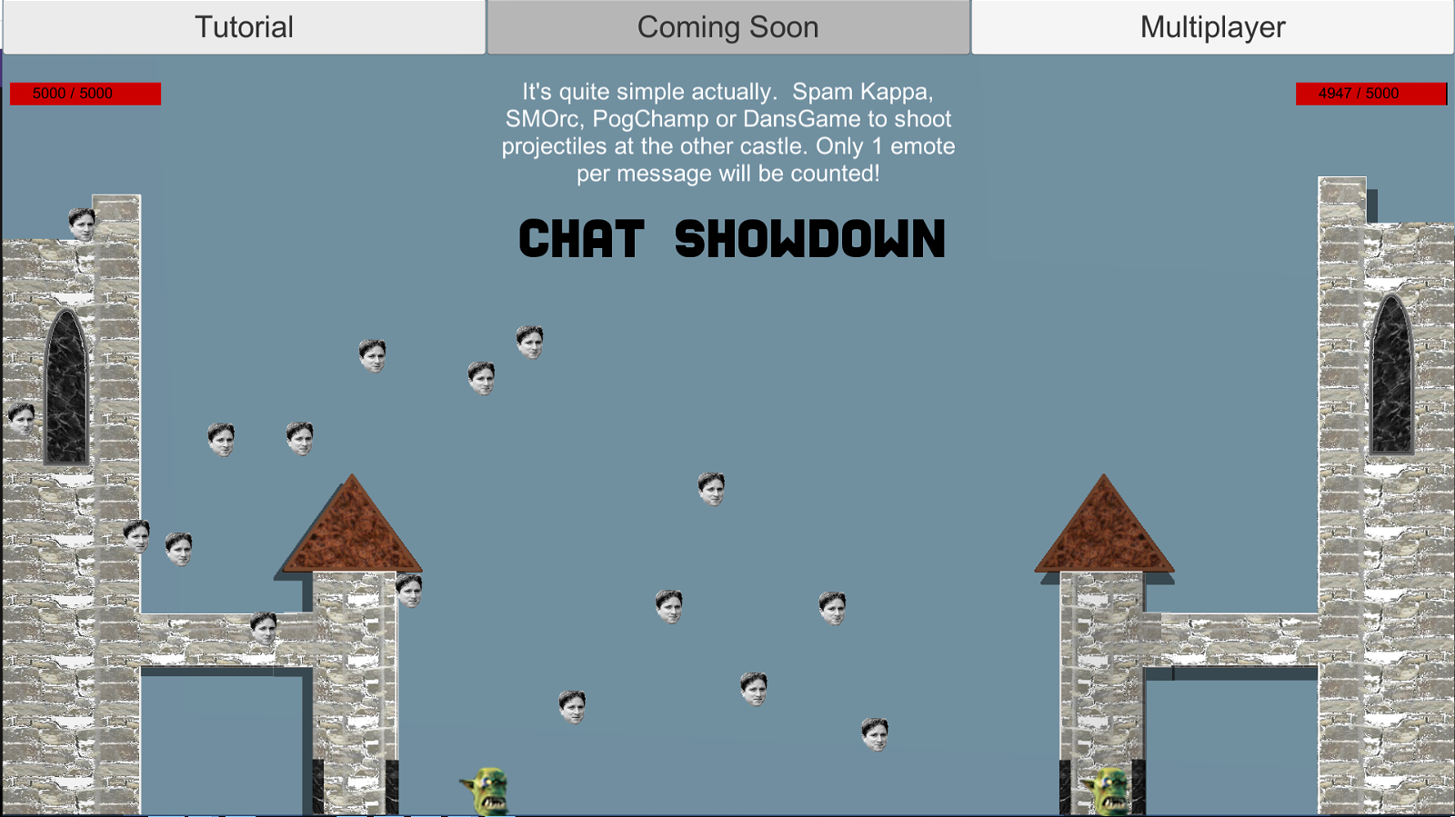 Image of Chat Showdown - A twitch streamer's game!