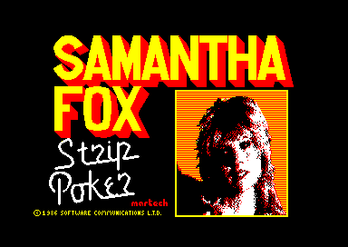 Image of Samantha Fox Strip Poker