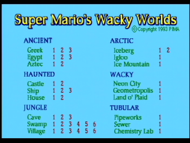 Image of Super Mario's Wacky Worlds
